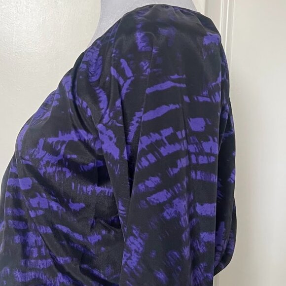 Michael Kors Purple Plum Peplum Long Sleeve Blouse Top Size Small - Picture 10 of 15